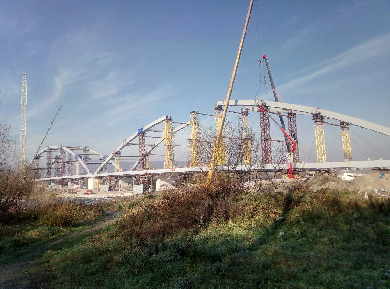 Budowa mostu Heleńskiego